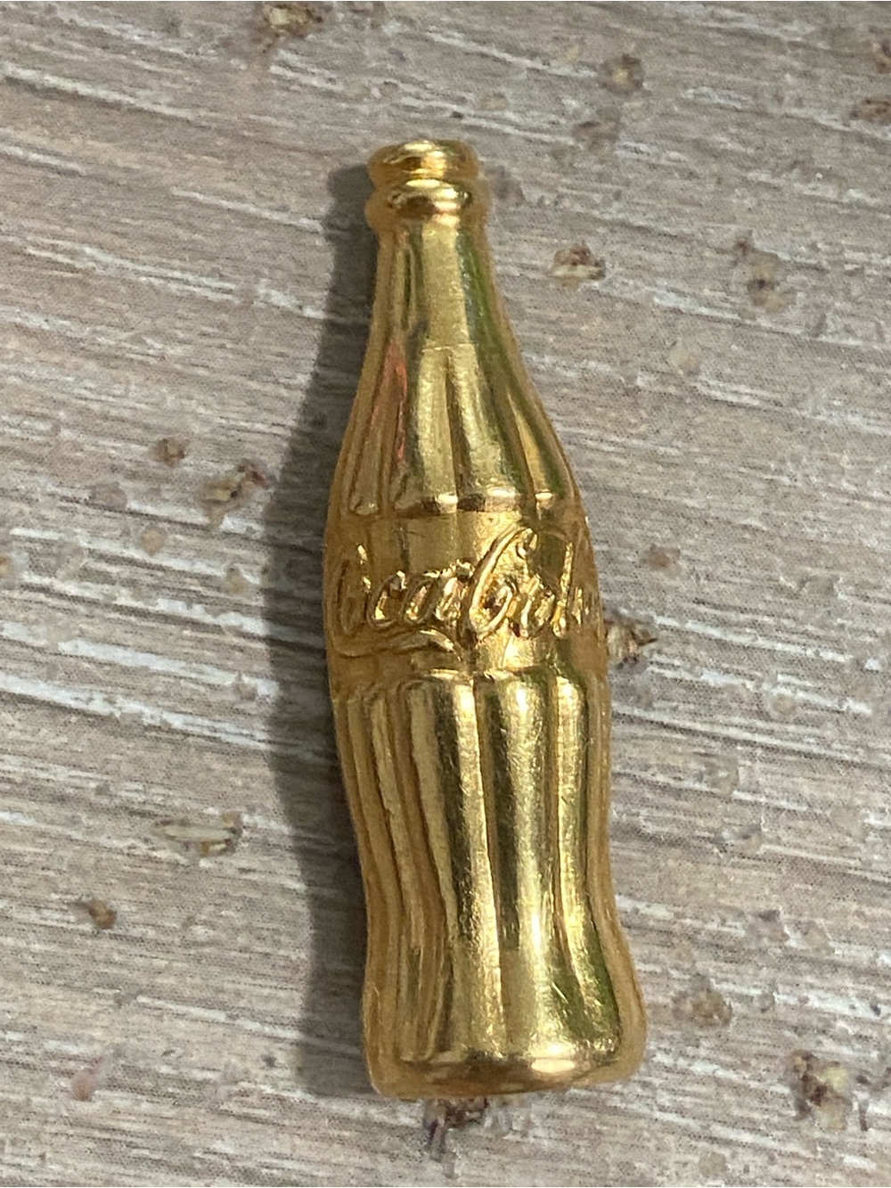 Vintage 20K Gold Coca Cola Bottle Charm Pin